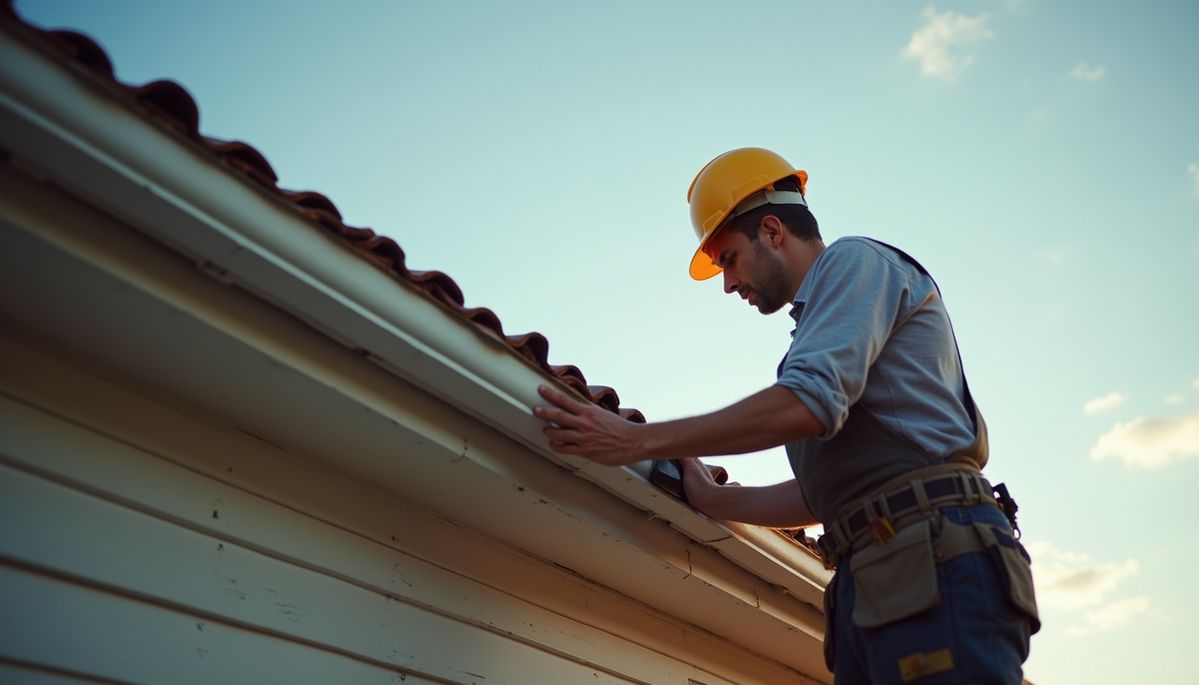 Storm damage gutter restoration