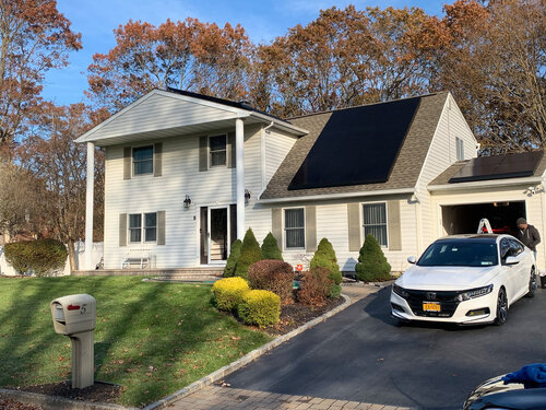 Solar panels generating energy