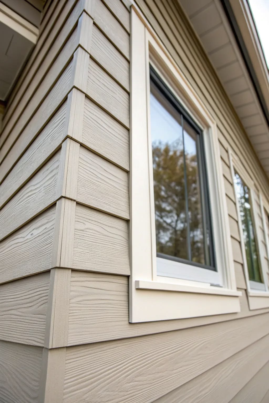 New siding installation on residential home