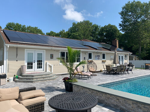 Solar installation on home